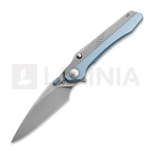 Nóż składany Bestech Wet Nellie - Stonewash - Titanium, niebieska