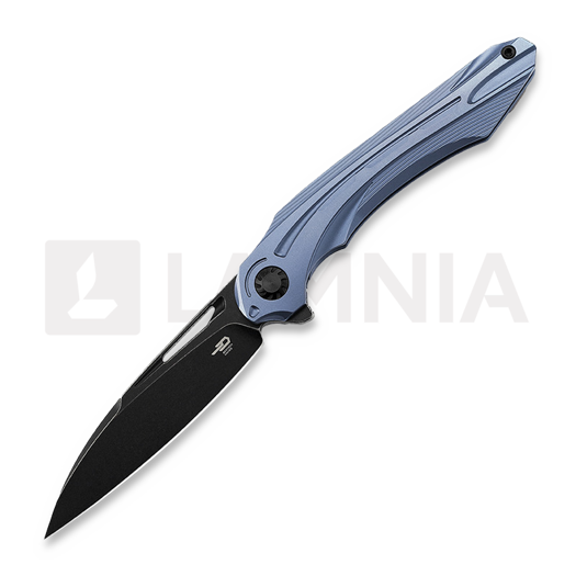Skladací nôž Bestech Wibra - Blackwash - Titanium, modrá
