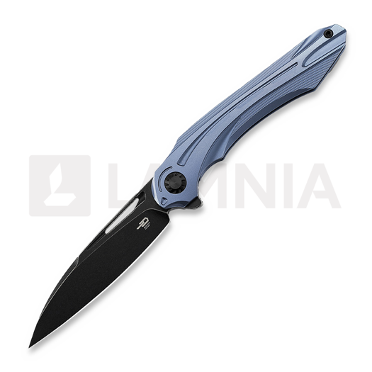 Skladací nôž Bestech Wibra - Blackwash - Titanium, modrá
