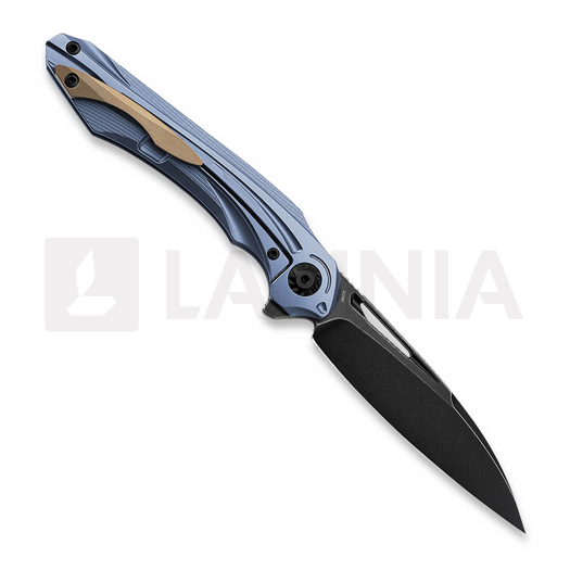 Bestech Wibra - Blackwash - Titanium sulankstomas peilis, mėlyna