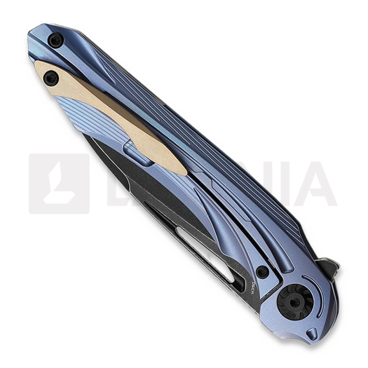 Zavírací nůž Bestech Wibra - Blackwash - Titanium, modrá