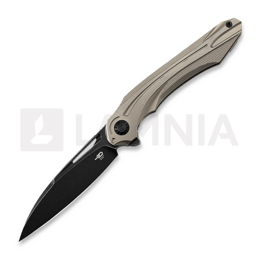 Bestech Wibra - Blackwash - Titanium 折り畳みナイフ, bronzed