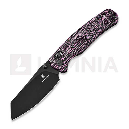 Nóż składany Bestechman Cicada - PVD - G10, czarny, purpurowa