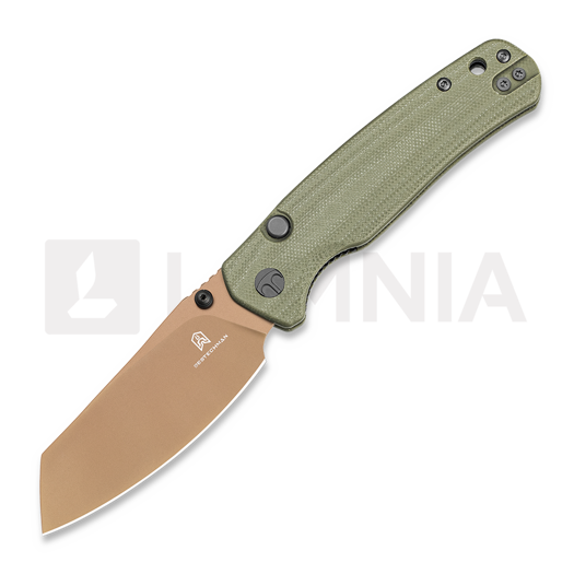 Briceag Bestechman Cicada TLL - Gold PVD - G10, verde