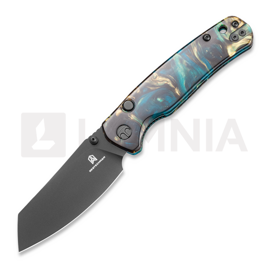 Saliekams nazis Bestechman Cicada TLL - PVD - Resin, clear blue