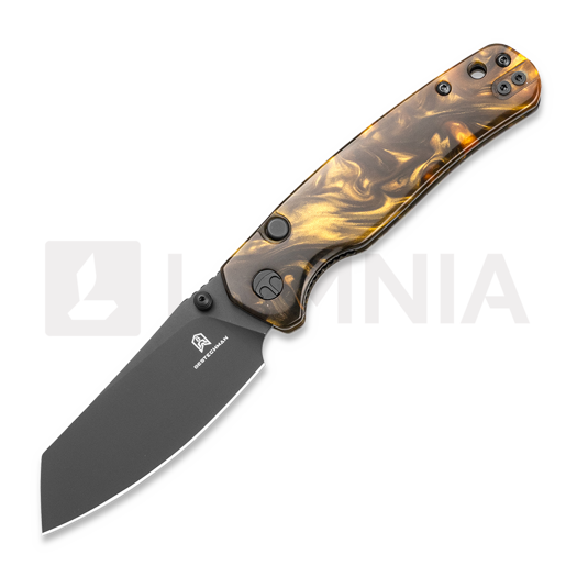 Bestechman Cicada TLL - PVD - Resin kääntöveitsi, clear brown