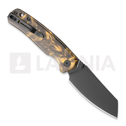 Coltello pieghevole Bestechman Cicada TLL - PVD - Resin, clear brown