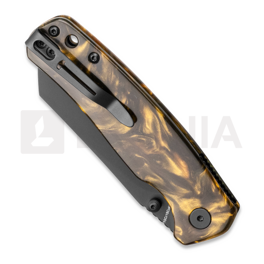 Coltello pieghevole Bestechman Cicada TLL - PVD - Resin, clear brown