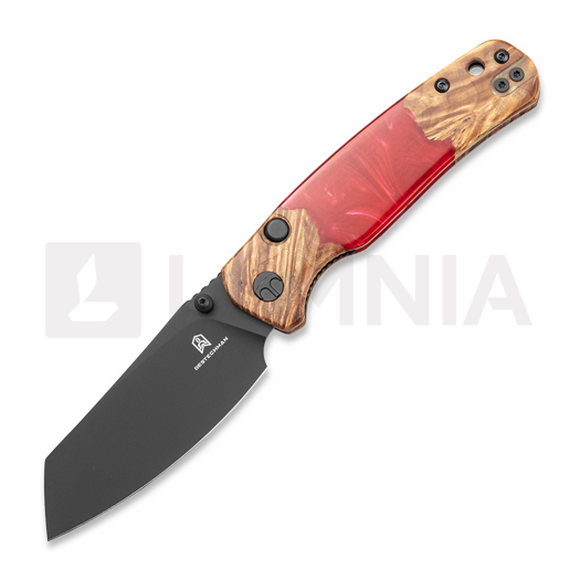 Briceag Bestechman Cicada TLL - PVD - Wood + Red Resin