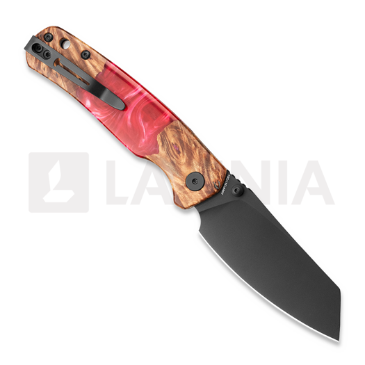 Briceag Bestechman Cicada TLL - PVD - Wood + Red Resin