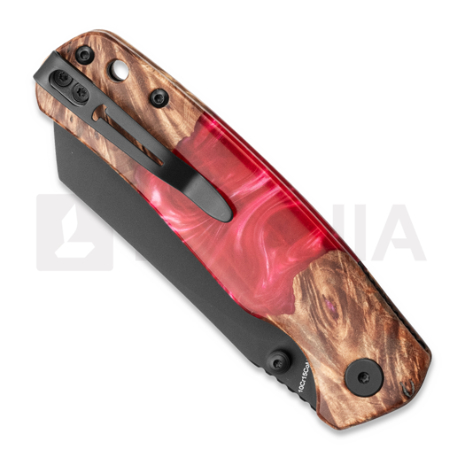 Briceag Bestechman Cicada TLL - PVD - Wood + Red Resin