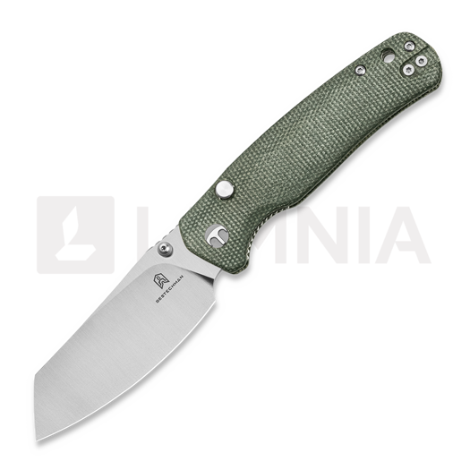 Bestechman Cicada TLL - Satin - Micarta סכין מתקפלת, ירוק