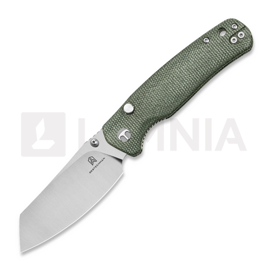Navalha Bestechman Cicada TLL - Satin - Micarta, verde