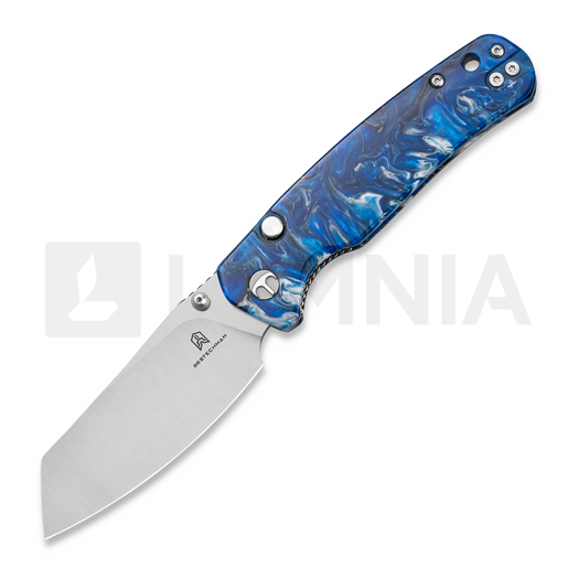 Bestechman Cicada TLL - Satin - Resin סכין מתקפלת, כחול