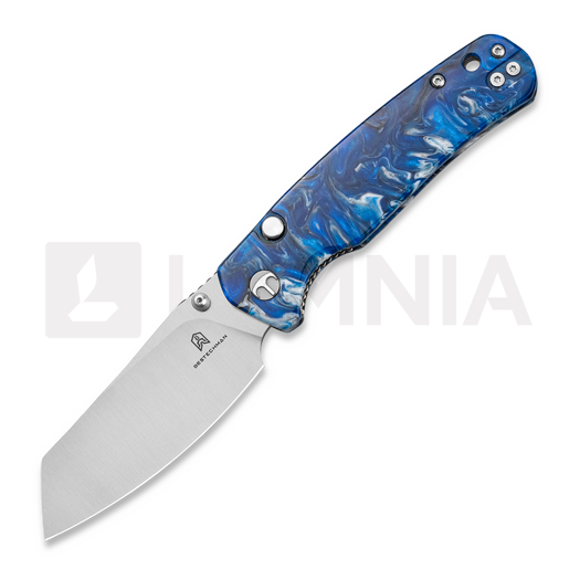 Coltello pieghevole Bestechman Cicada TLL - Satin - Resin, blu