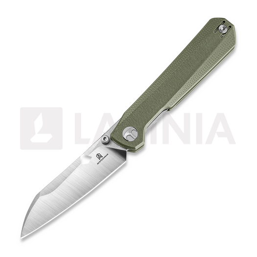 Bestechman Curvee - Satin & Stonewash - G10 折り畳みナイフ, 緑