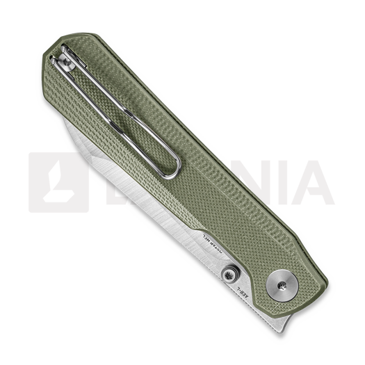 Bestechman Curvee - Satin & Stonewash - G10 סכין מתקפלת, ירוק