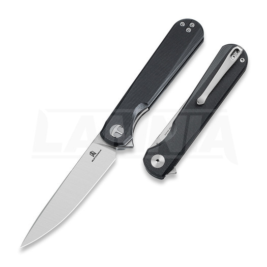 Nóż składany Bestechman Flick - Satin + Stonewash - G10, czarny