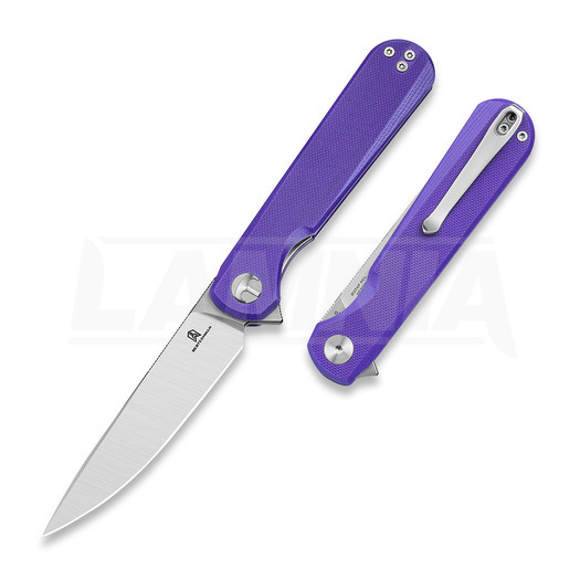 Skladací nôž Bestechman Flick - Satin + Stonewash - G10, fialová
