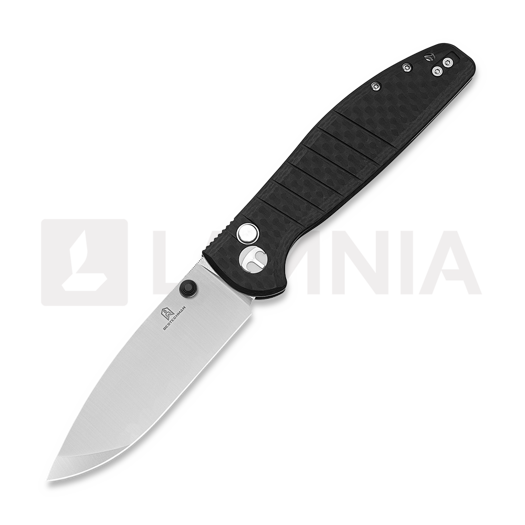 Bestechman Goodboy - Stonewash + Satin - G10/CF, black