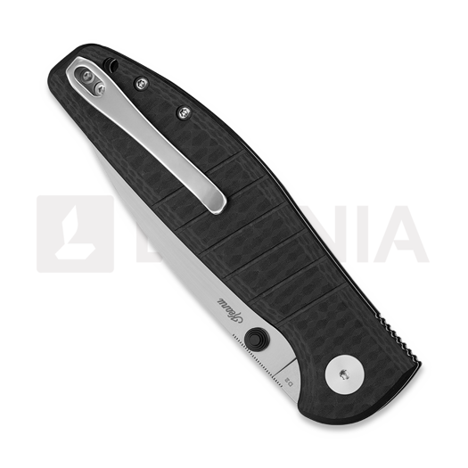 Bestechman Goodboy - Stonewash + Satin - G10/CF, black