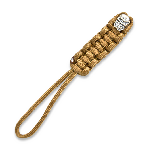 Bestechman Lanyard with Skull Bead - Beige