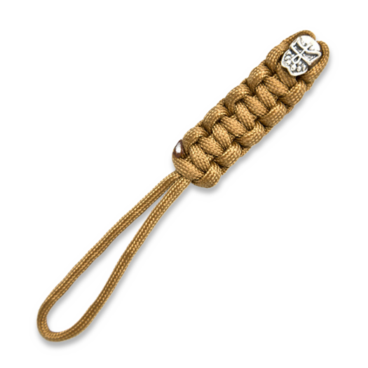 Bestechman Lanyard with Skull Bead - Beige