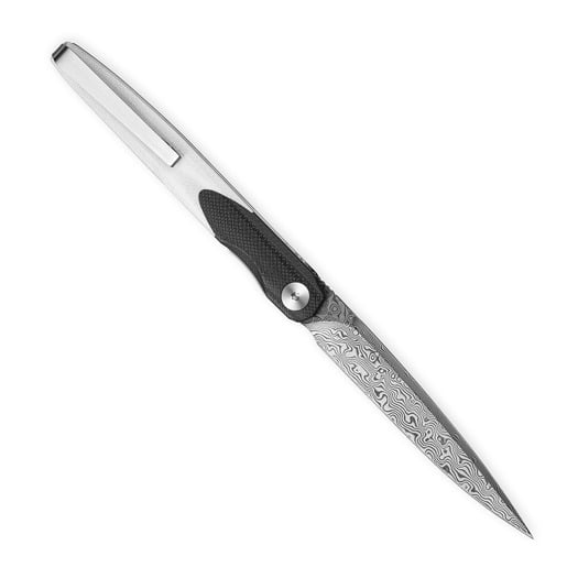 Bestechman Lanza - Damascus - G10 sklopivi nož, crna, bijela