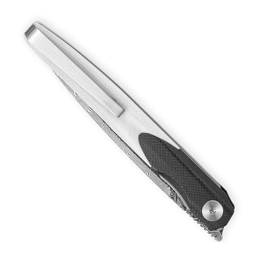 Bestechman Lanza - Damascus - G10 sklopivi nož, crna, bijela