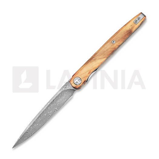 Bestechman Lanza - Damascus - Olive Wood fällkniv