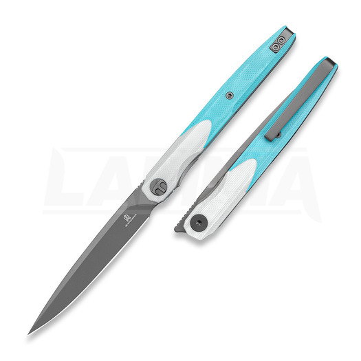 Bestechman Lanza - Grey PVD - G10 sklopivi nož, bijela, plava