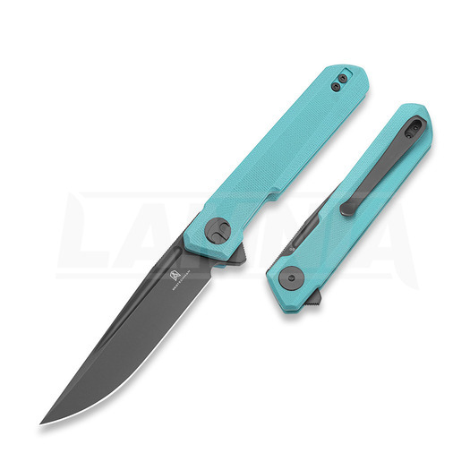 Coltello pieghevole Bestechman Mini Dundee - Grey PVD - G10, light blue