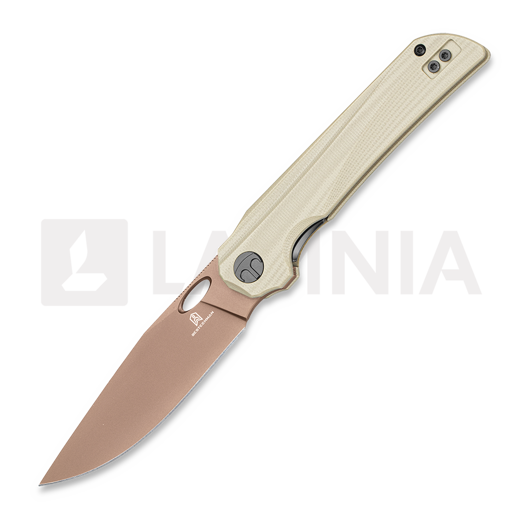Briceag Bestechman Smuga - Gold PVD - G10, beige