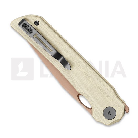 Briceag Bestechman Smuga - Gold PVD - G10, beige