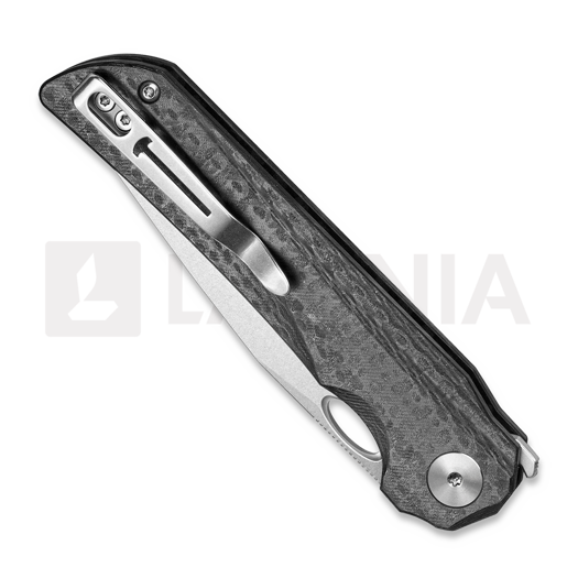 Bestechman Smuga - Stonewash - G10 CF Pattern 折叠刀, 黑色