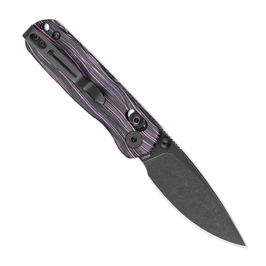 Складной нож Bestechman Sprite - Blackwash - G10, чёрный, пурпурный