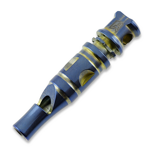 Bestechman Titanium Whistle - Blue and Gold