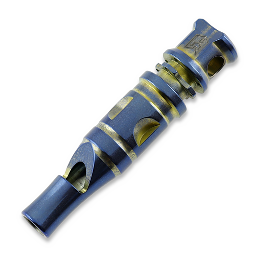 Bestechman Titanium Whistle - Blue and Gold