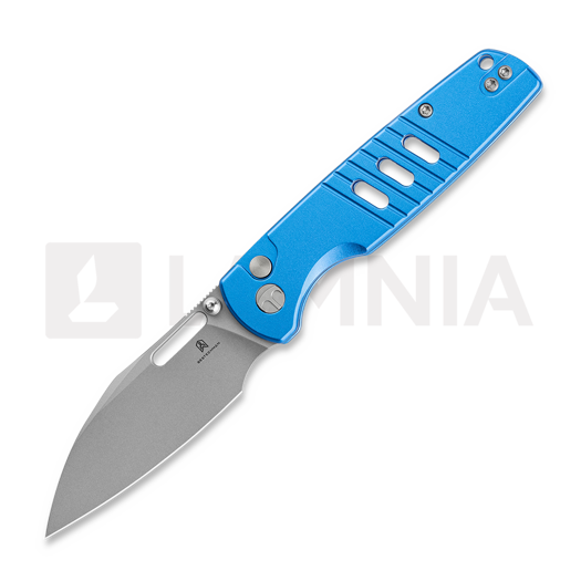 Nóż składany Bestechman Vector - Beadblast - Aluminium, niebieska