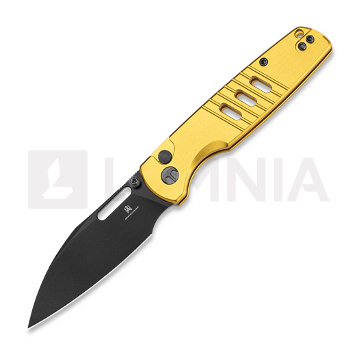 Skladací nôž Bestechman Vector - Black PVD - Aluminium, žltá