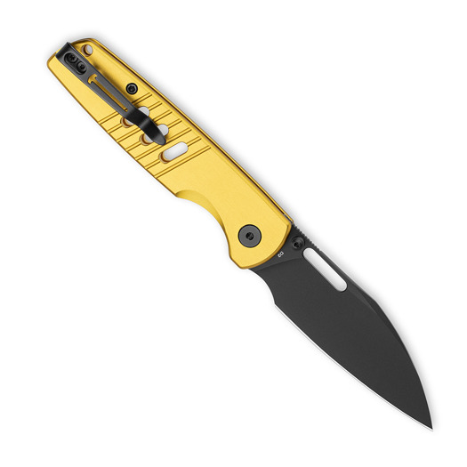 Складной нож Bestechman Vector - Black PVD - Aluminium, жёлтый