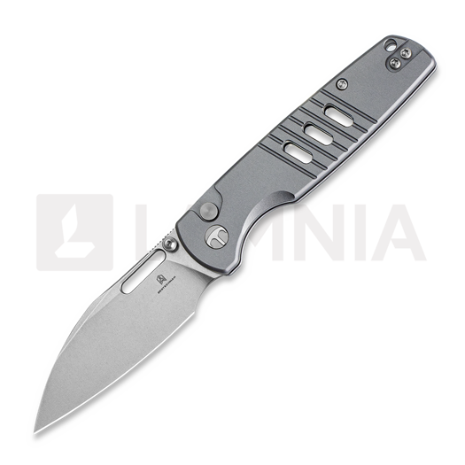 Nóż składany Bestechman Vector - Stonewash - Aluminium, szara