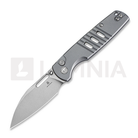 Bestechman Vector - Stonewash - Aluminium kääntöveitsi, harmaa