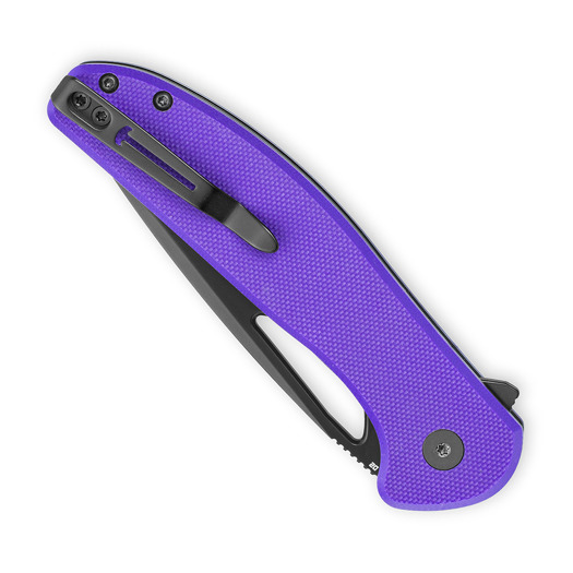 Bestechman Whalefin - PVD - G10 sulankstomas peilis, violetinė