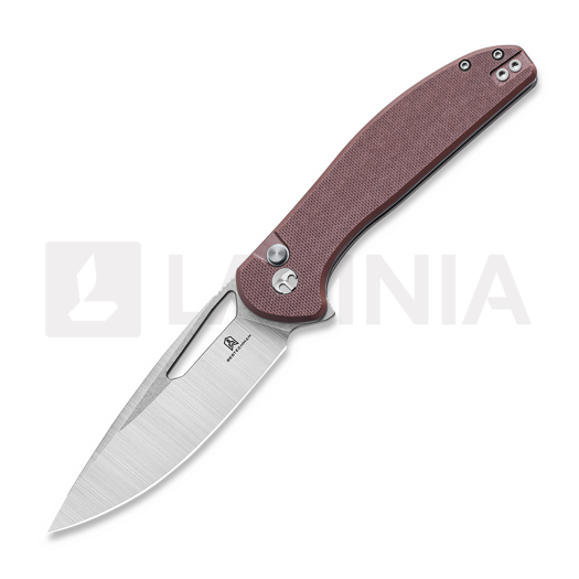 Bestechman Whalefin - Stonewash + Satin - G10 접이식 나이프, 갈색