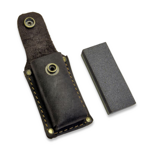 Bison 1879 Sharpening Stone with Leather Pouch