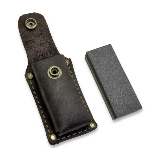 Bison 1879 Sharpening Stone with Leather Pouch