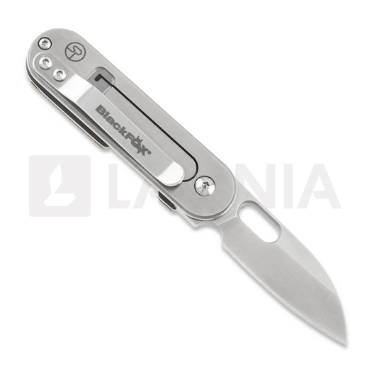 Navalha Black Fox Bean Gen 2, green canvas micarta