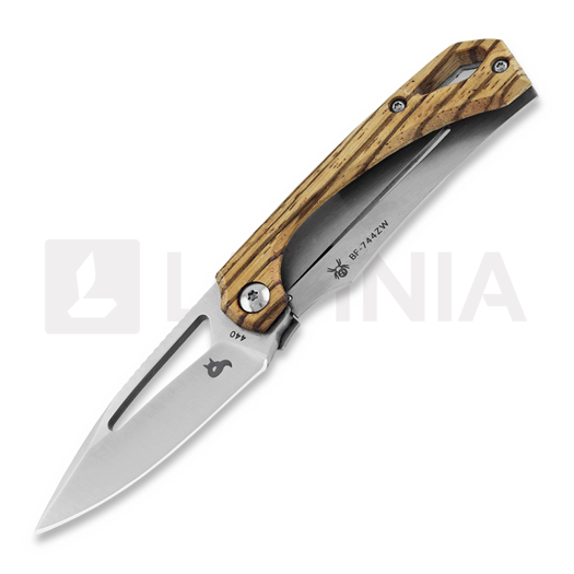 Black Fox Racli kääntöveitsi, zebra wood