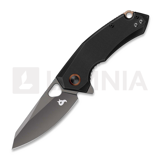 มีดพับ Black Fox The Corner - Grey Titanium Coating - G10, ดำ